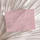 Whimsical Script | Dusty Roos horizontaal Save The Date