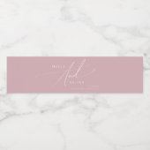 Whimsical Script | Etiket voor Roos in puin (Enkel label)