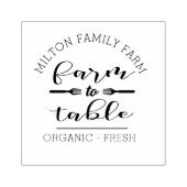 Whimsical script famhouse productstempel rubberstempel (Afrduk)