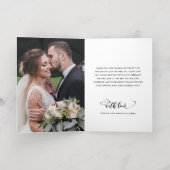 Whimsical Script Full Photo Weddenschap Hartelijk Folie Wenskaart (Binnenlaag)