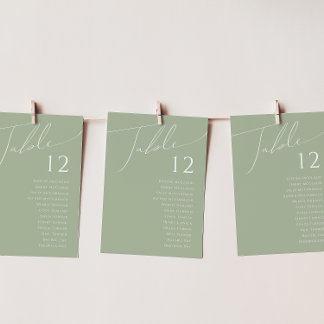 Whimsical Script | Grafiek groen tabelnummer
