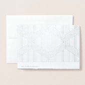 Whimsical Script met foto bruiloft Folie Dank u Kaarten (Met envelop)