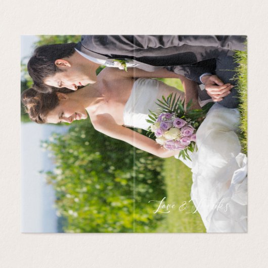 Whimsical Script Photo Romantic Botanical Branches (Outside Unfolded)