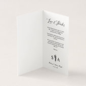 Whimsical Script Photo Romantic Botanical Branches Kaart (Binnen)