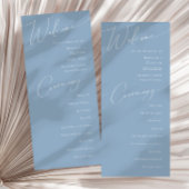 Whimsical Script | Programma Dusty Blue Wedding
