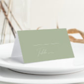Whimsical Script | Sage Green Folded