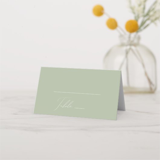 Whimsical Script | Sage Green Folded (Voorkant)