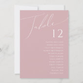 Whimsical Script | Tabelnummer Roos van puin (Achterkant)