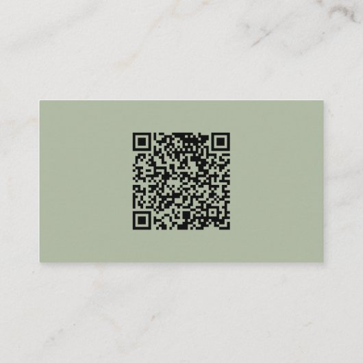 Whimsical Script | Website Sage Weddenschap QR-cod Informatiekaartje (Achterkant)
