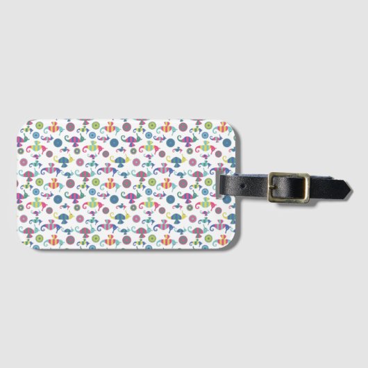 Whimsical Seahorse Design Bagagelabel (Voorkant (horizontaal))
