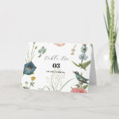 Whimsical Secret Garden Wildflower Lijst Bedankkaart (Voorkant)