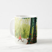 Whimsical Serenity Artistic Coffee Mug by Kind Ons (Devant gauche)