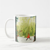 Whimsical Serenity Artistic Coffee Mug by Kind Ons (Gauche)