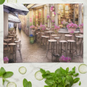 Whimsical Shabby Chic Cafe Serviettes de cuisine (Plié)