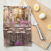 Whimsical Shabby Chic Cafe Serviettes de cuisine (Quart Plié)
