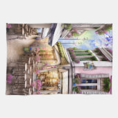 Whimsical Shabby Chic Cafe Serviettes de cuisine (Horizontal)