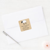 Whimsical Sheep Business Sticker (Envelop)