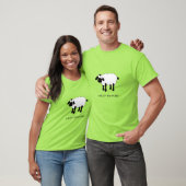 Whimsical Sheep "Sheep Happens" T-shirt (Unisex)
