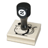 Whimsical Ship Rat illustratie Rubberstempel (Stempel)