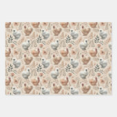 Whimsical Silkie Chicken Set van 3 Plat Inpakpapier Vel (Voorkant 2)