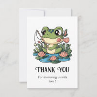 Whimsical Simple Frog Baby shower
