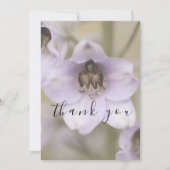 Whimsical Simple Script Purple Flat Carte de remer (Devant)