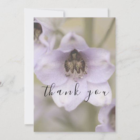 Whimsical Simple Script Purple Flat Carte de remer (Devant)