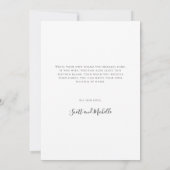Whimsical Simple Script Roze Flat Bedankt Card (Achterkant)