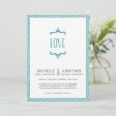 Whimsical Simple Wedding Kaart (Staand voorkant)