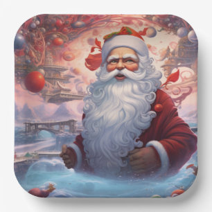 Whimsical Sinterklaas 1 Papieren Bordje