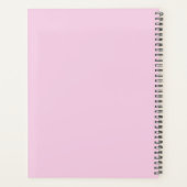 Whimsical Skinny Black Cat Roze Planner (Achterkant)