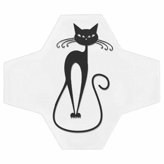 Whimsical Skinny Black Cat Voetbal (Enkel)