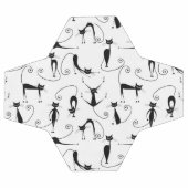 Whimsical Skinny Motif de chat noir (Plat)