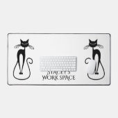 Whimsical Skinny noir chat personnel (Clavier et souris)