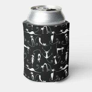 Whimsical Skinny wit kattenpatroon Blikjeskoeler