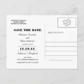 Whimsical Sla de datum Typografie Foto Aankondigingskaart (Achterkant)