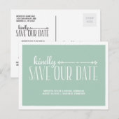 Whimsical slaat de datum op aankondigingskaart (Voorkant / Achterkant)