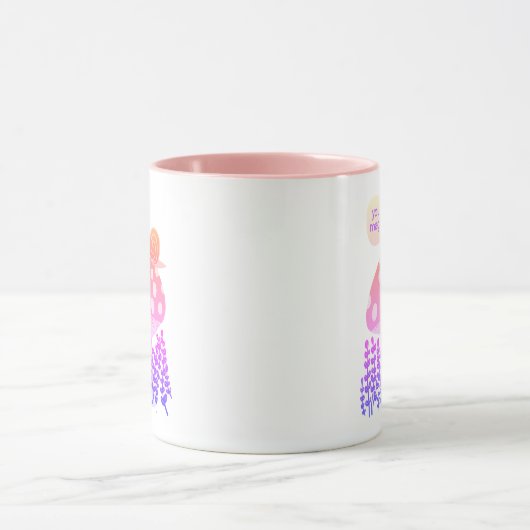 Whimsical Slak op Magical Mushroom CUSTOM Mok (Midden)