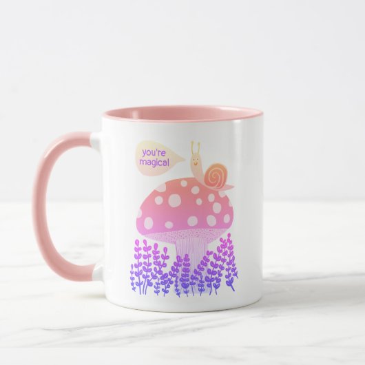 Whimsical Slak op Magical Mushroom CUSTOM Mok (Links)