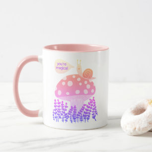 Whimsical Slak op Magical Mushroom CUSTOM Mok