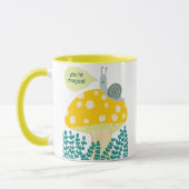 Whimsical Slak op Magical Mushroom CUSTOM Mok (Links)