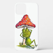 Whimsical Sleeping Froeping onder een paddenstoel Case-Mate iPhone Case (Achterkant)