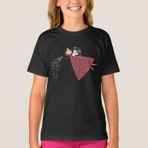 Whimsical Sneeuwvlokken Kerst Fairy Angel Vakantie T-shirt