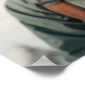 Whimsical Snowboarden Bunny Poster (Hoek)