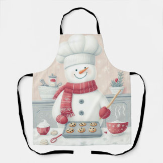 Whimsical Snowman Christmas Schort – Vakantie Bakk