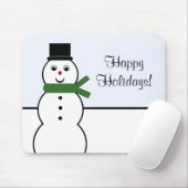 Whimsical Snowman Kerstmis Mousepad Muismat (Met muis)