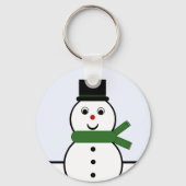 Whimsical Snowman-kerstSleutelhanger Sleutelhanger (Voorkant)
