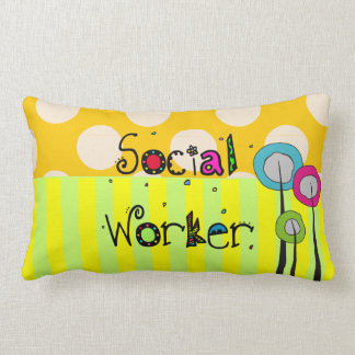 Whimsical Social Worker Pillow Kussen