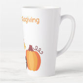 Whimsical Sock Monkey-Thanksgiving Latte Mok (Rechts)