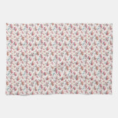 Whimsical Soft Mushroom Pattern Keukenhanddoek (Horizontaal)